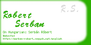 robert serban business card