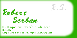 robert serban business card